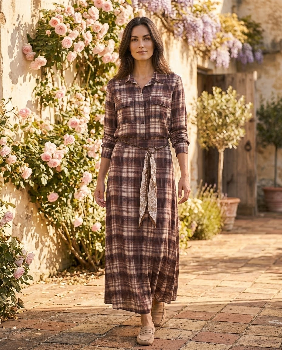 Ensemble Chemise & Jupe Carreaux, La Garde-Robe de Nina - vue 1