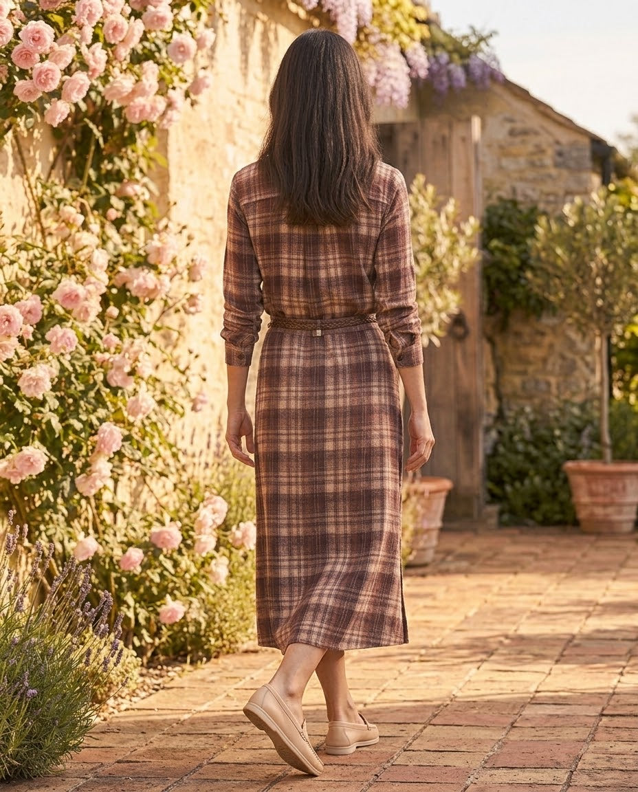 Ensemble Chemise & Jupe Carreaux, La Garde-Robe de Nina - vue 3