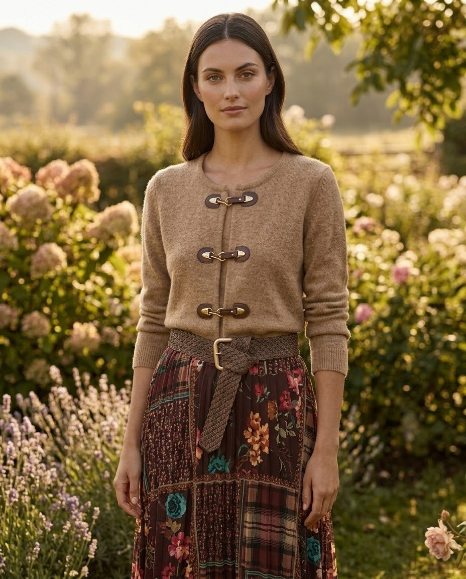 Gilet Camel Fermoirs Toggle, La Garde-Robe de Nina - vue 1