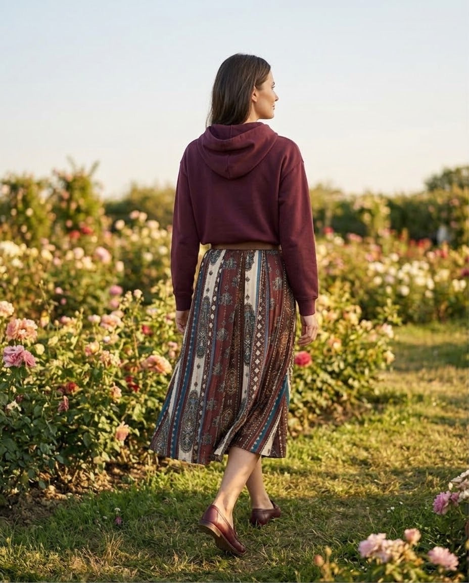 Jupe Imprimé Foulard Ceinturée, La Garde-Robe de Nina - vue 2