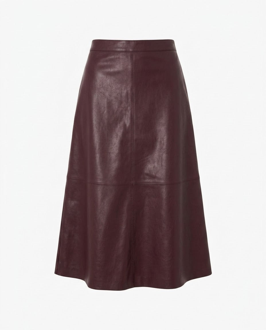 Jupe Similicuir Bordeaux, La Garde-Robe de Nina - vue 4