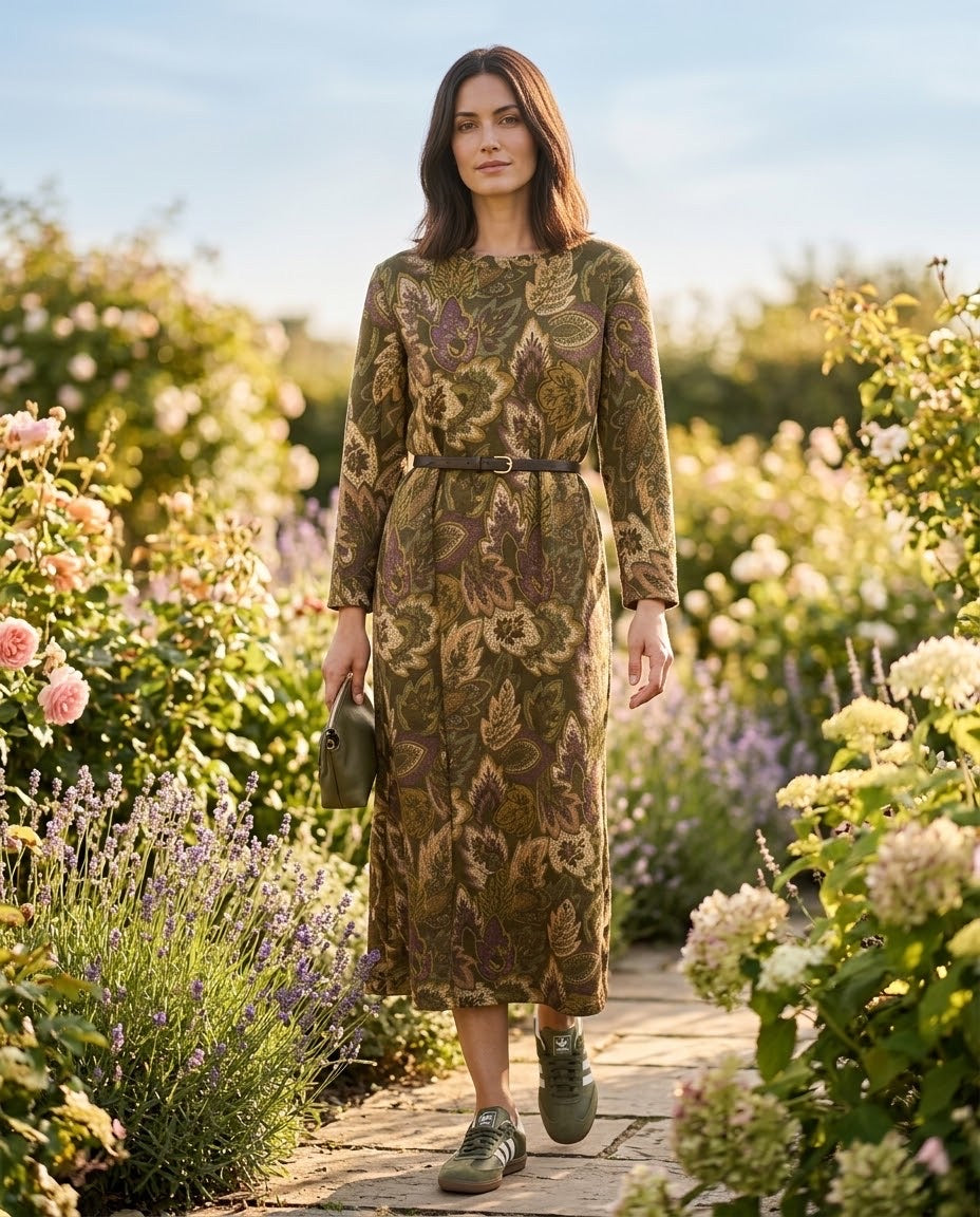 Robe Longue Imprimé Feuillages Sport Chic, La Garde-Robe de Nina - vue 1