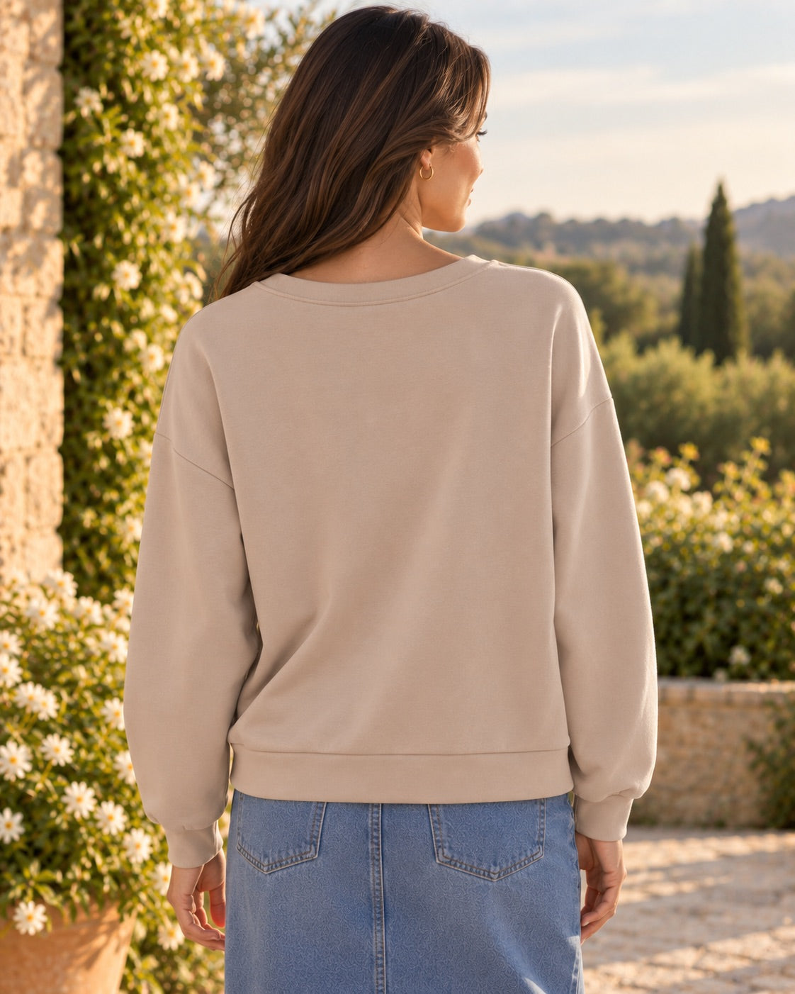 Sweat Matière Sport Chic Taupe, La Garde-Robe de Nina - vue 3