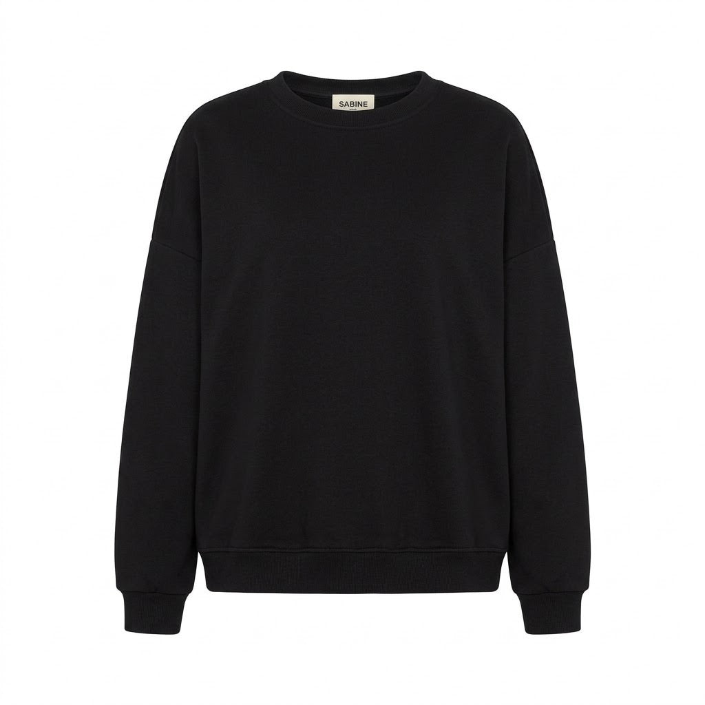 Sweat Noir Matière Sport Chic, La Garde-Robe de Nina - vue 4