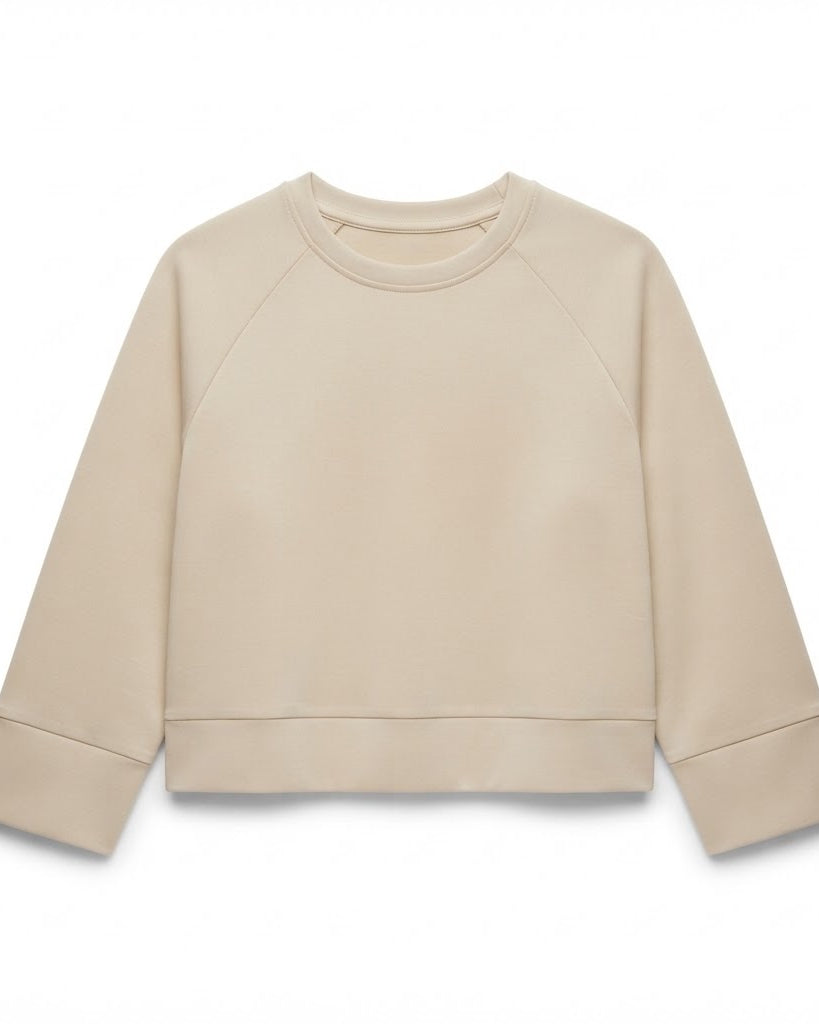 Sweat Sport Chic Beige, La Garde-Robe de Nina - vue 4