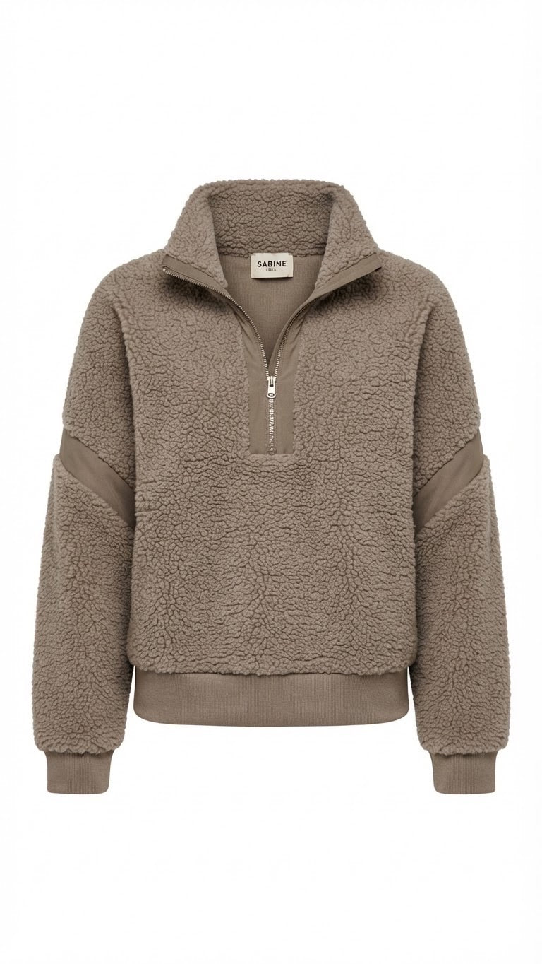 Sweat tout doux Taupe, La Garde-Robe de Nina - vue 3