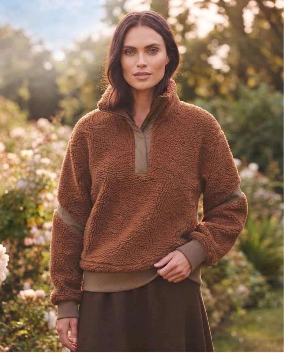 Sweat Tout Doux Caramel, La Garde-Robe de Nina - vue 1