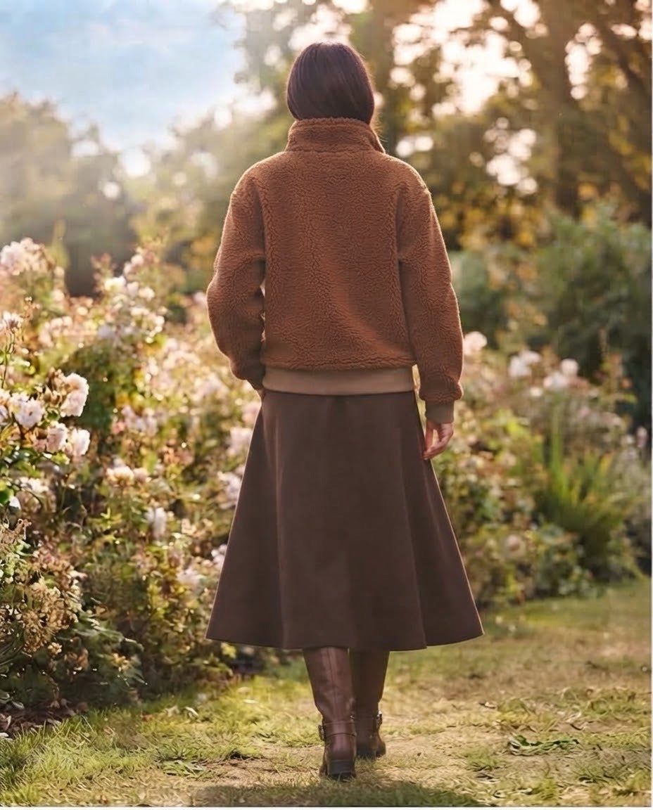 Sweat Tout Doux Caramel, La Garde-Robe de Nina - vue 3
