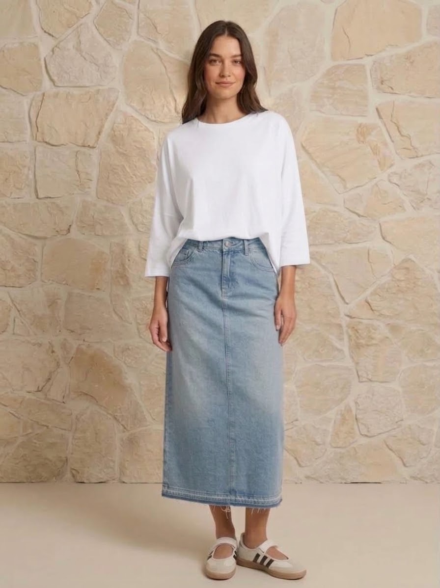 Tee-shirt basique Blanc, La Garde-Robe de Nina - vue 1