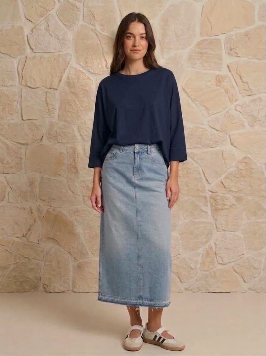 Tee-shirt basique Marine, La Garde-Robe de Nina - vue 1