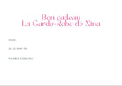 Carte cadeau LGDN, La Garde-Robe de Nina - vue 2