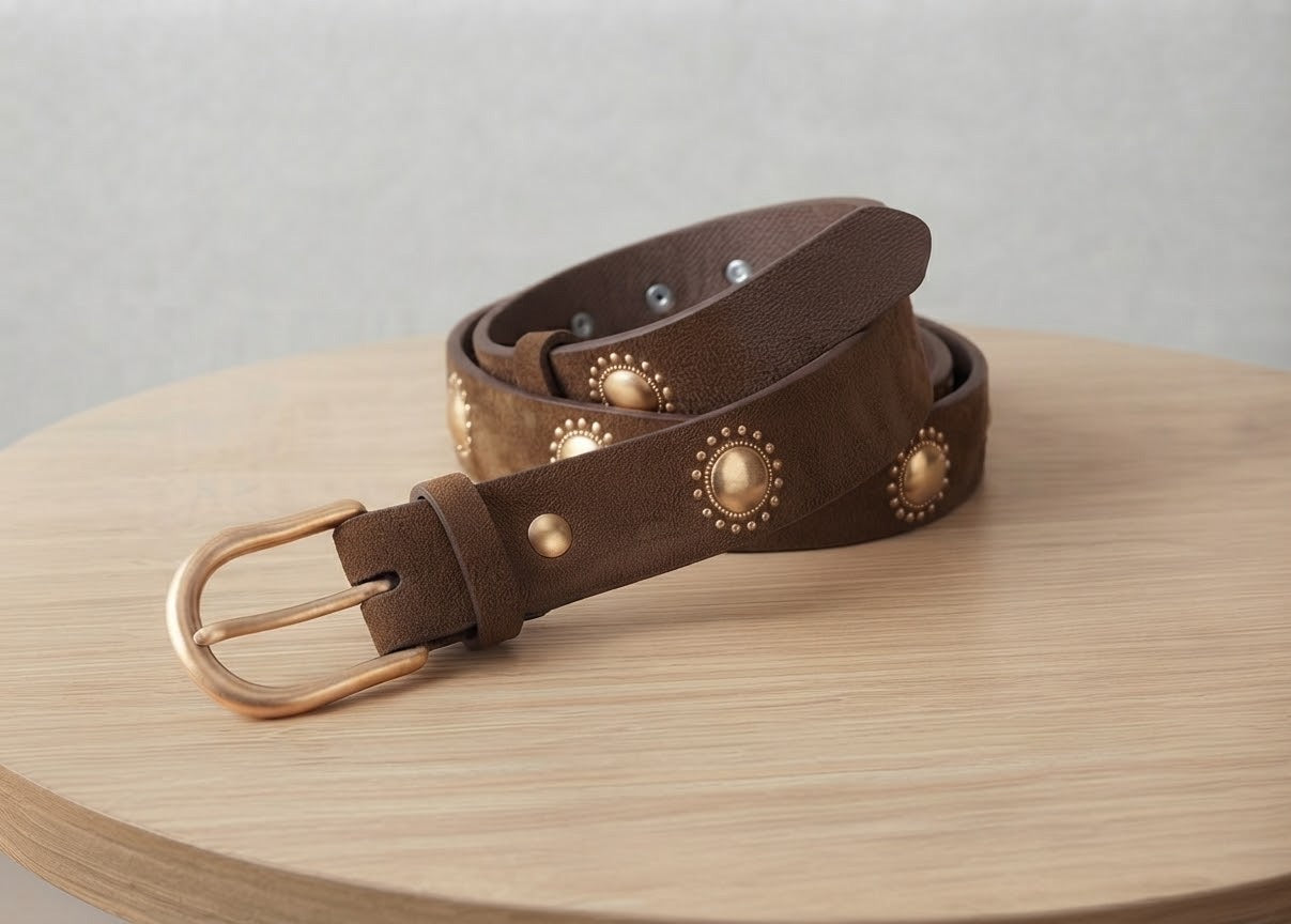 Ceinture Effet Daim Camel Foncé, La Garde-Robe de Nina - vue 2