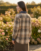 Chemise bi-matière à boutons bijoux, La Garde-Robe de Nina - vue 4