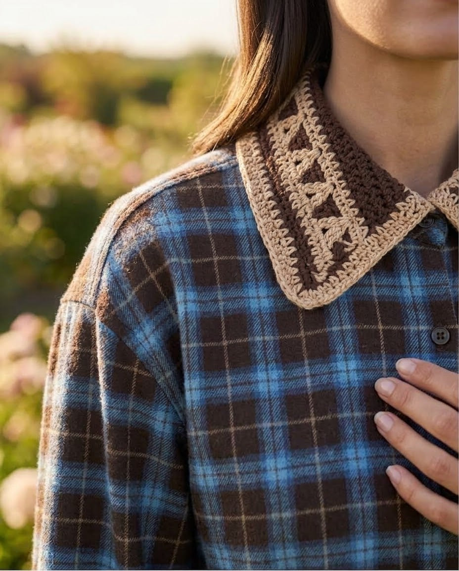 Chemise Carreaux Col Crochet, La Garde-Robe de Nina - vue 3