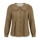 Chemise Col Claudine Imprimé Carreaux, La Garde-Robe de Nina - vue 5