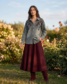 Chemise en jean brodée, La Garde-Robe de Nina - vue 1