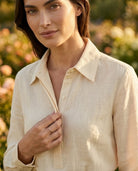 Chemise Popover Crème Manches Bouffantes, La Garde-Robe de Nina - vue 2