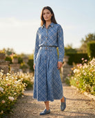 Ensemble Chemise & Jupe Jean Carreaux Bleu, La Garde-Robe de Nina - vue 1