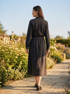 Ensemble Chemise Pression & Jupe Jean Léopard Noir, La Garde-Robe de Nina - vue 3