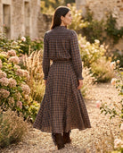 Ensemble Chemisier & Jupe Petits Carreaux Tartan Noir/Brun, La Garde-Robe de Nina - vue 2