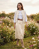 Ensemble en cuir vegan – Écru, La Garde-Robe de Nina - vue 2