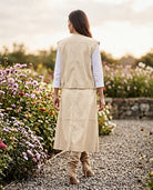 Ensemble en cuir vegan – Écru, La Garde-Robe de Nina - vue 4