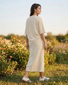 Ensemble en Maille Top & Jupe Zip Chaîne Beige, La Garde-Robe de Nina - vue 2