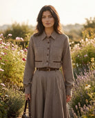 Ensemble Veste Courte & Jupe Petits Carreaux, La Garde-Robe de Nina - vue 3