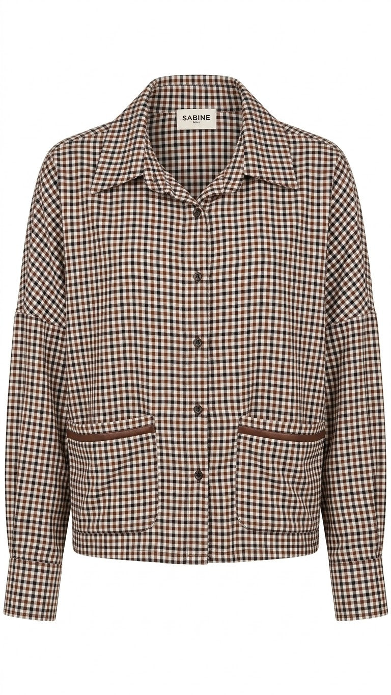 Ensemble Veste Courte & Jupe Petits Carreaux, La Garde-Robe de Nina - vue 5