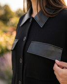 Gilet Bi-Matière Col Simili Cuir, La Garde-Robe de Nina - vue 3