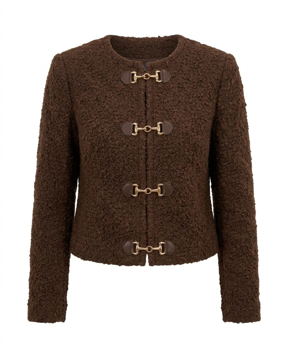 Gilet Bouclé Fermoirs Mors, La Garde-Robe de Nina - vue 5
