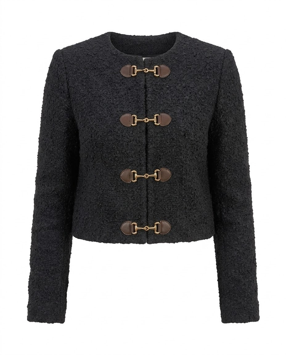Gilet Bouclé Fermoirs Mors, La Garde-Robe de Nina - vue 7