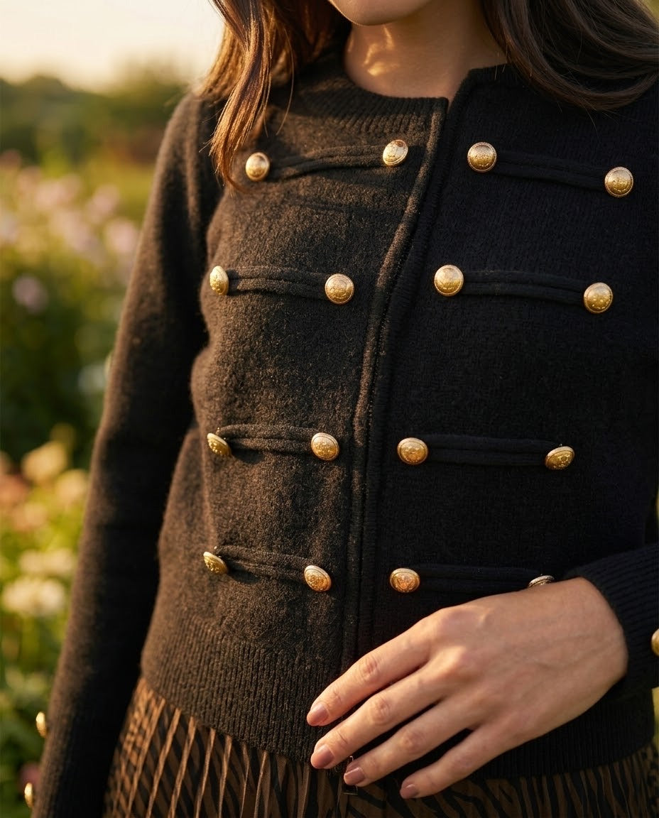 Gilet Boutons Dorés, La Garde-Robe de Nina - vue 2