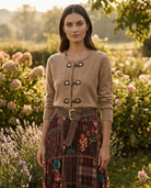 Gilet Camel Fermoirs Toggle, La Garde-Robe de Nina - vue 1