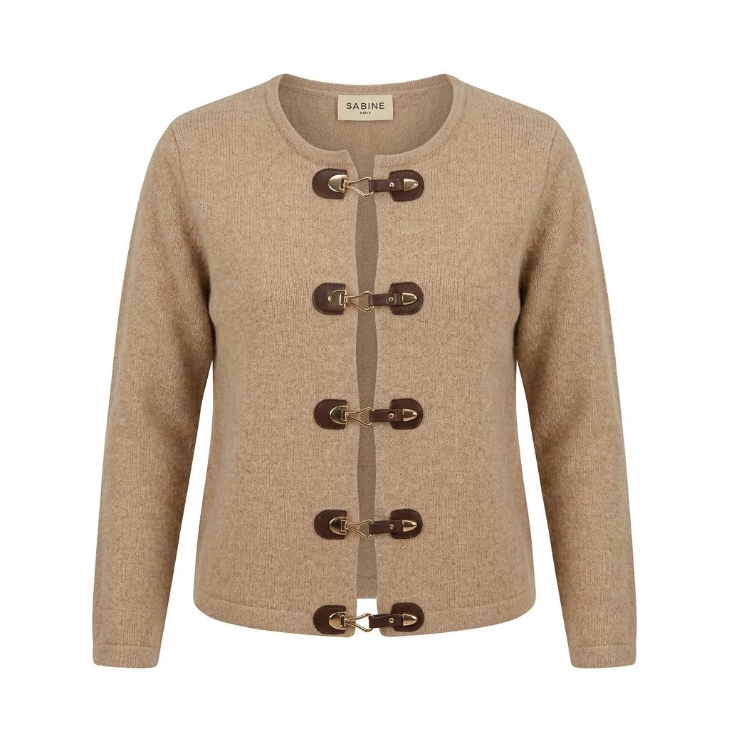 Gilet Camel Fermoirs Toggle, La Garde-Robe de Nina - vue 4