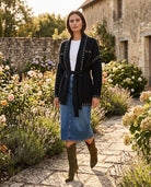 Gilet Clouté Ceinturé Noir, La Garde-Robe de Nina - vue 1