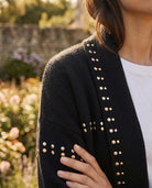 Gilet Clouté Ceinturé Noir, La Garde-Robe de Nina - vue 3