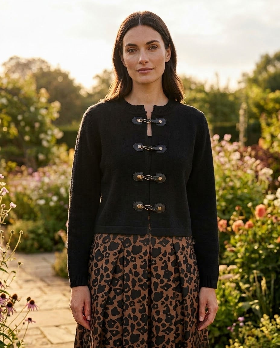 Gilet Noir Fermoirs Dorés, La Garde-Robe de Nina - vue 1