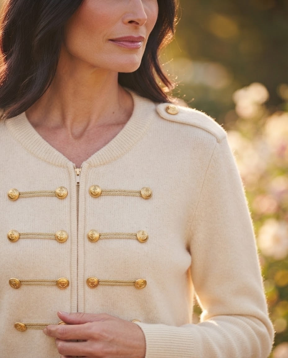 Gilet officier boutons dorés, La Garde-Robe de Nina - vue 2