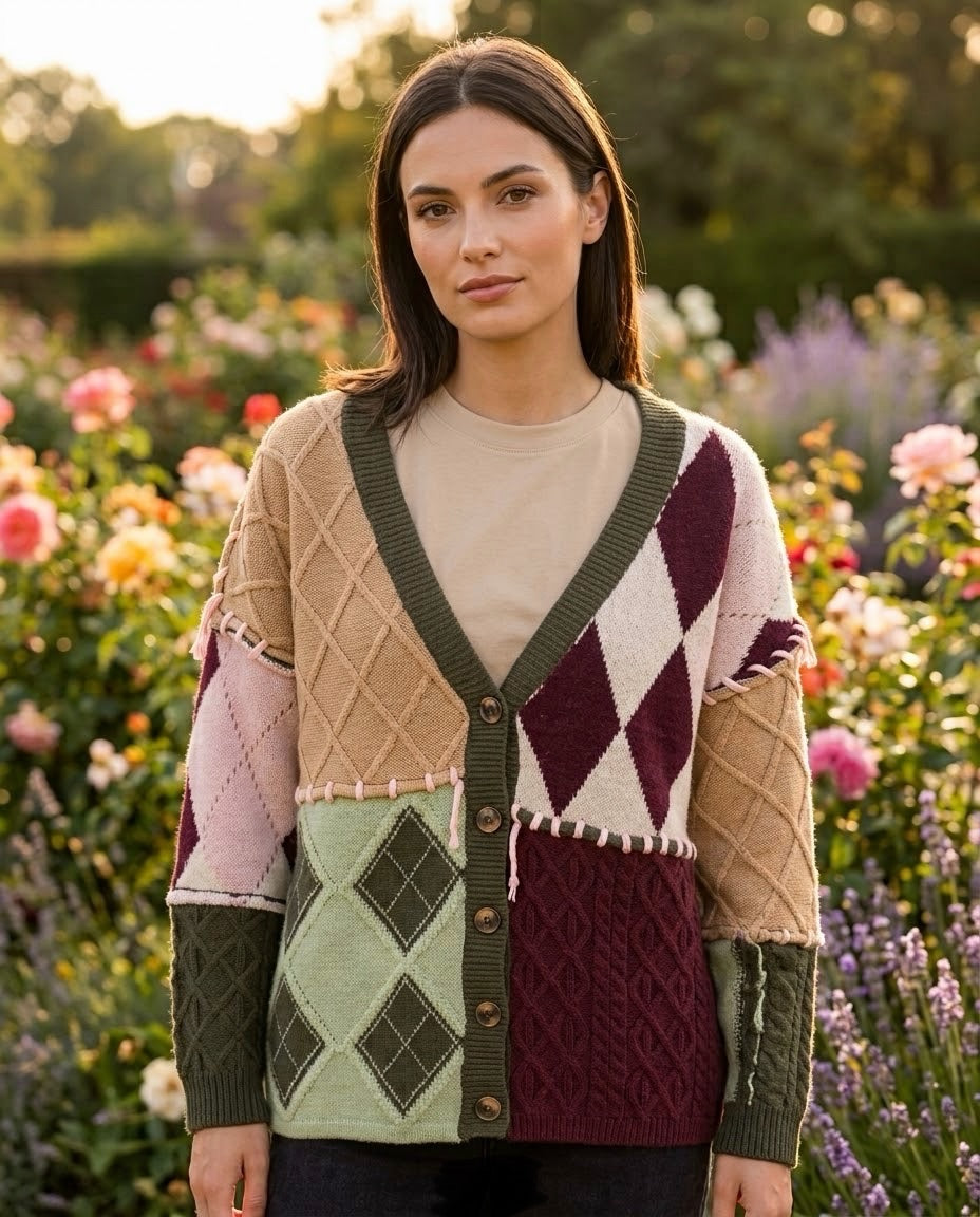 Gilet Patchwork Multicolore, La Garde-Robe de Nina - vue 1