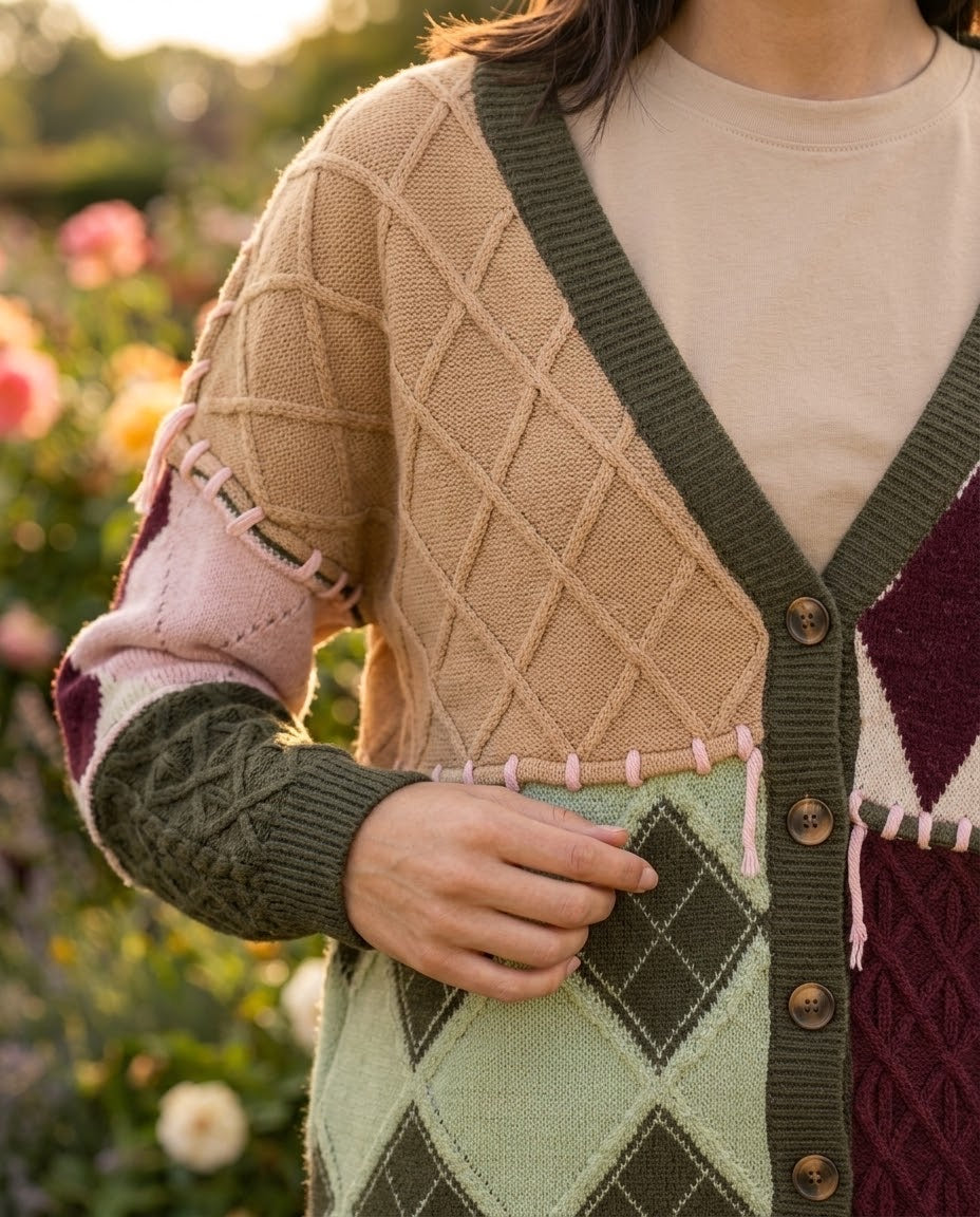 Gilet Patchwork Multicolore, La Garde-Robe de Nina - vue 2