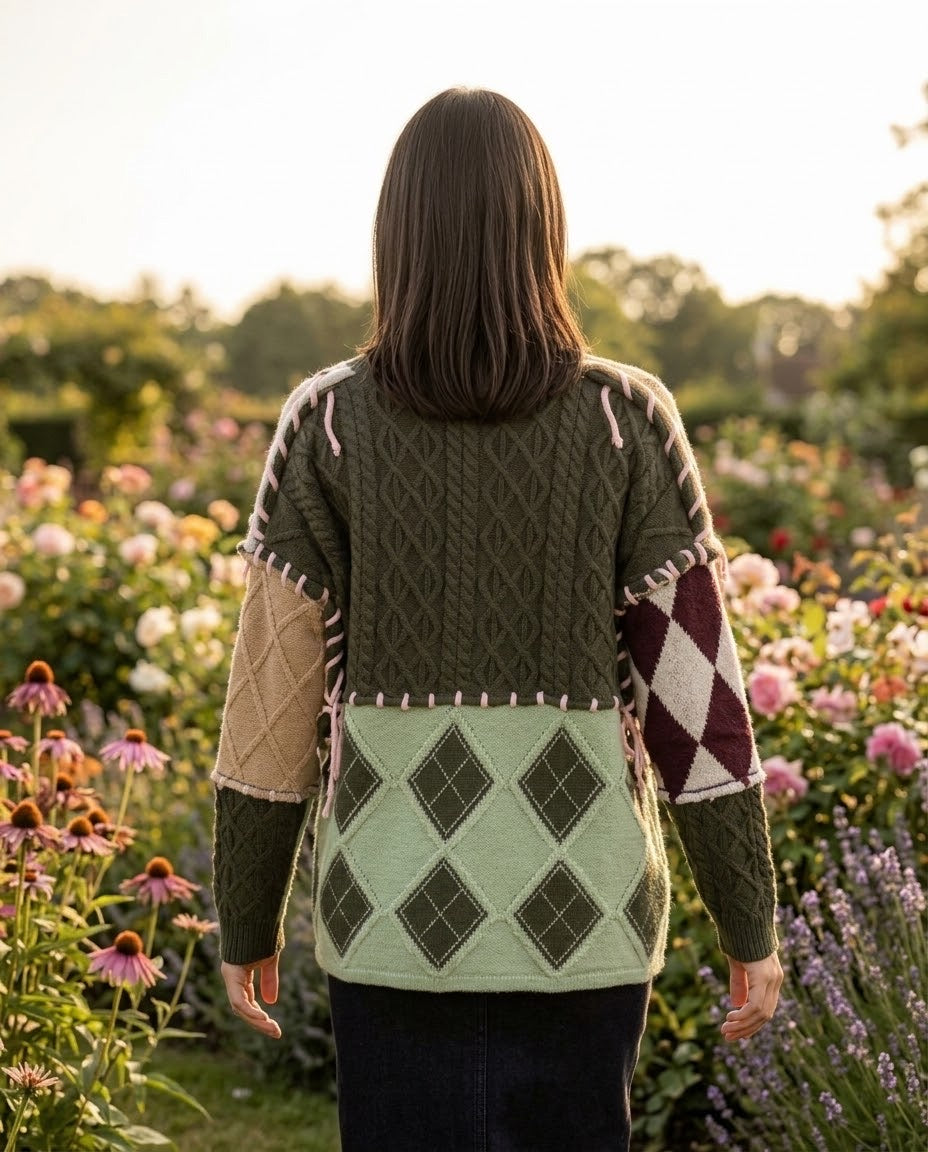 Gilet Patchwork Multicolore, La Garde-Robe de Nina - vue 3