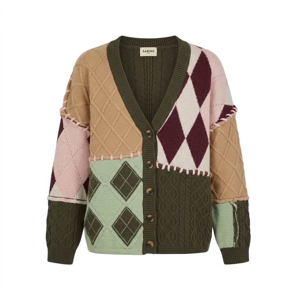 Gilet Patchwork Multicolore, La Garde-Robe de Nina - vue 4