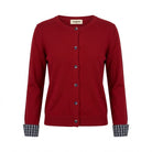 Gilet Rouge Boutons Col Rond, La Garde-Robe de Nina - vue 4
