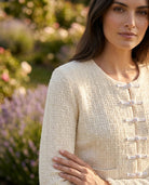 Gilet Tweed Écru Nœuds, La Garde-Robe de Nina - vue 2