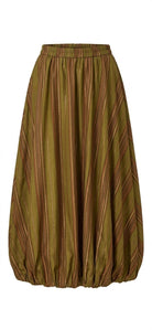 Jupe Ballon Rayée Kaki, La Garde-Robe de Nina - vue 4