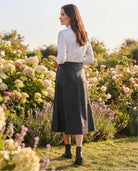 Jupe Cuir Vegan Faux Portefeuille Œillets, La Garde-Robe de Nina - vue 4