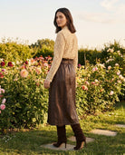 Jupe Cuir Vegan Trench Chocolat, La Garde-Robe de Nina - vue 3