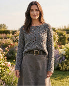 Jupe Effet Daim Taupe Ceinturée, La Garde-Robe de Nina - vue 1