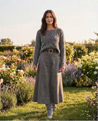 Jupe Effet Daim Taupe Ceinturée, La Garde-Robe de Nina - vue 2